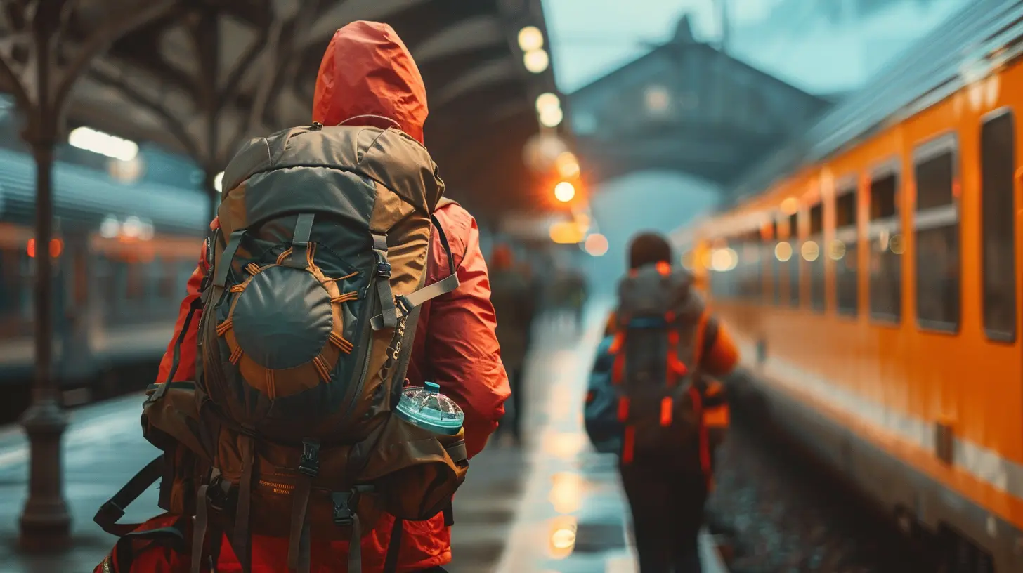 Logistics of Traveling by Train with a Large Group