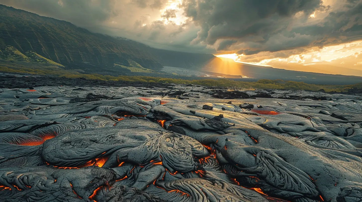 The Ancient Lava Fields of Hawaii Volcanoes National Park